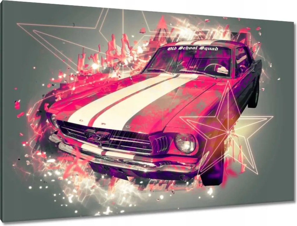 Képek 120x80 Rózsaszín Ford Mustang