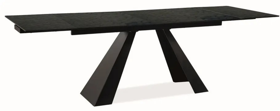 Salvadore III 160 x 90 cm étkezőasztal, fekete