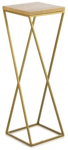 LOFT virágtartó állvány 70x24 cm aranybarna