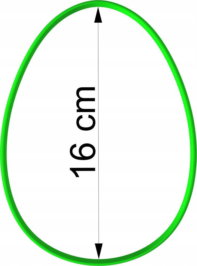 Húsvéti Forma Mézeskalács lyukasztó Húsvéti Tojás 16cm