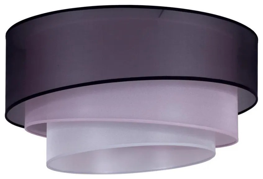 Duolla - Mennyezeti lámpa TRIO 1xE27/15W/230V á. 45 cm fekete/rózsaszín/ezüst