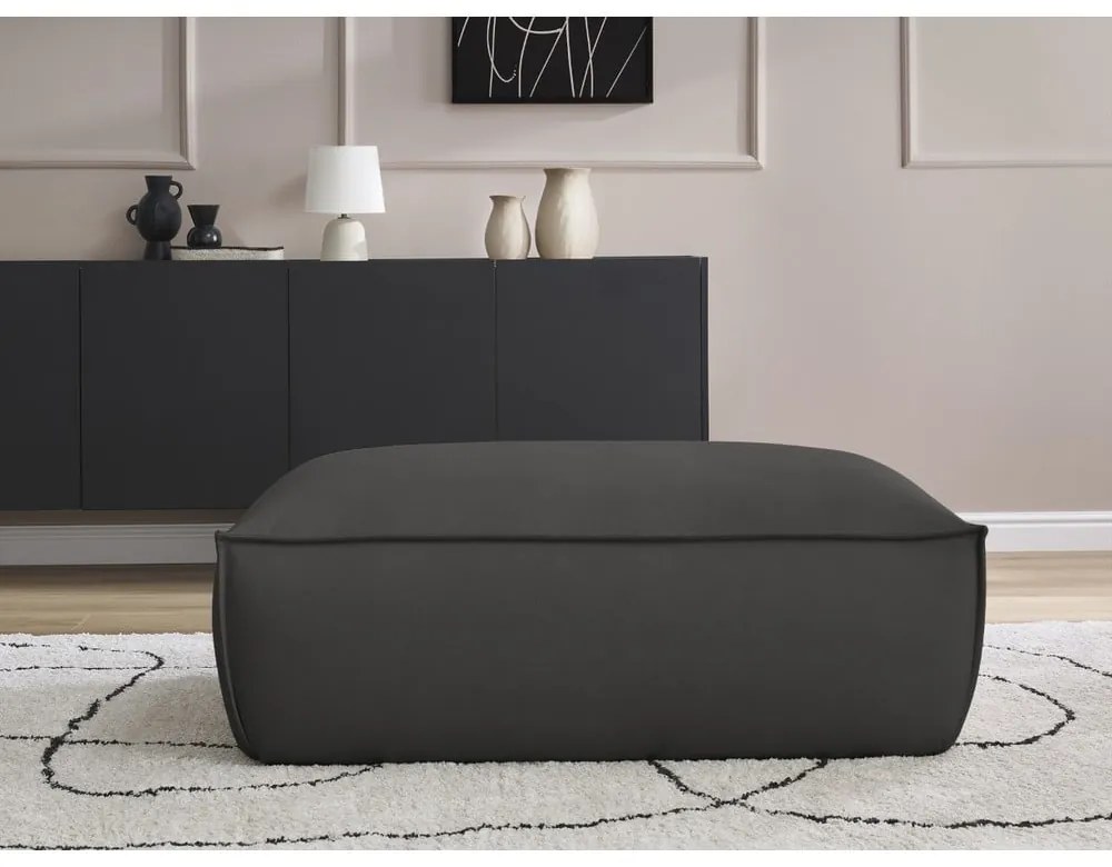 Fekete bőrutánzat lábtartó Boheme – Bobochic Paris