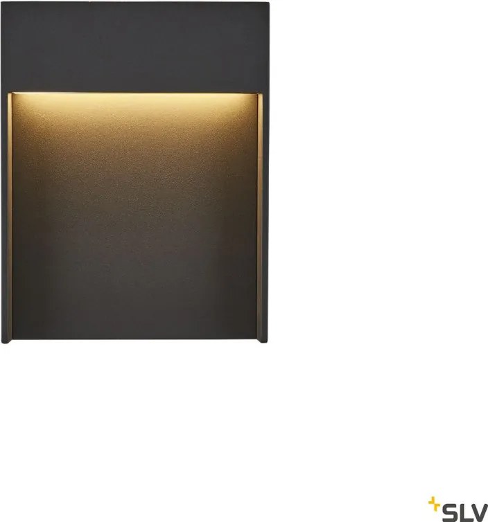 SLV 1002952 FLATT Modern Kültéri Fali Lámpa Antracit LED IP65