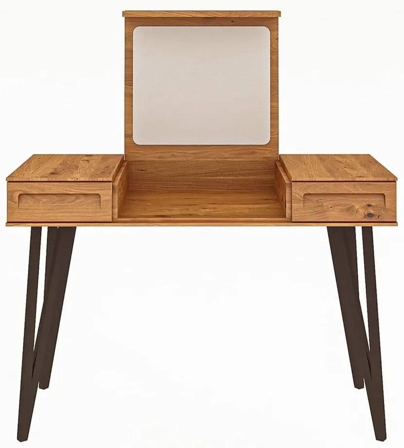 Tölgyfa fésülködőasztal 120x53 cm Golo - The Beds