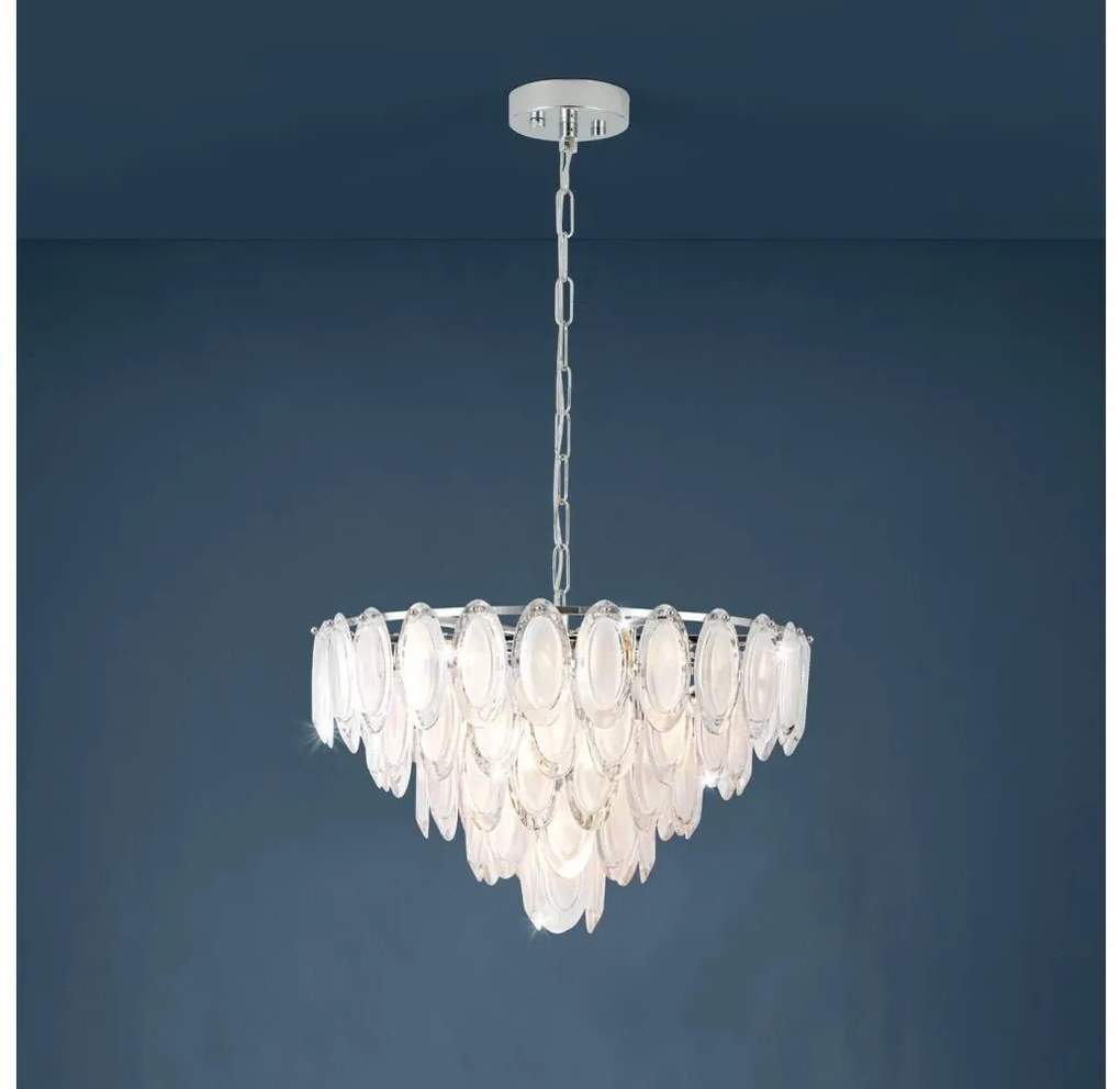 Eglo 39722 - Csillár láncon CARVARIO 10xE14/40W/230V