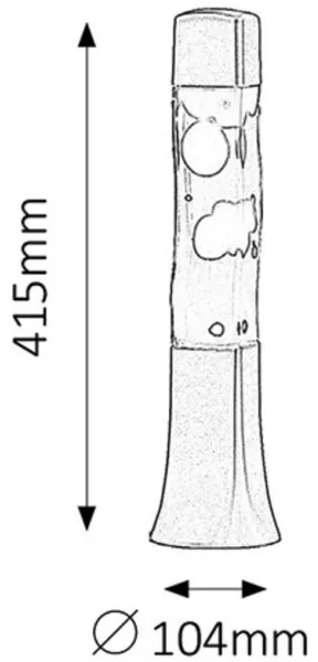 Rabalux 4109 - Láva lámpa MARSHAL 1xE14/25W/230V