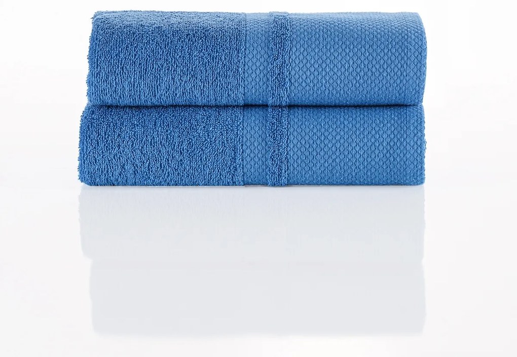 4Home Deluxe pamut törölköző kék, 50 x 100 cm , 2 db-os szett, 50 x 100 cm