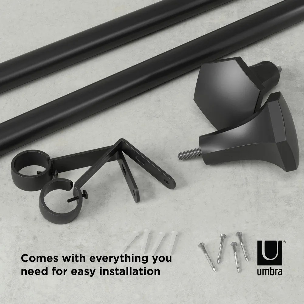 Acél bővíthető függönykarnis 92 - 183 cm Sita – Umbra