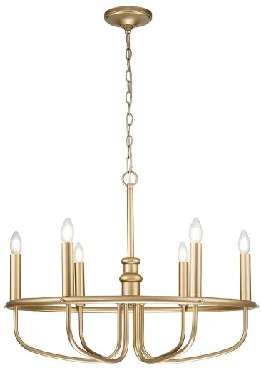Kichler KL-CAPITOL-HILL6-PNBR - Csillár láncon CAPITOL HILL 6xE14/40W/230V