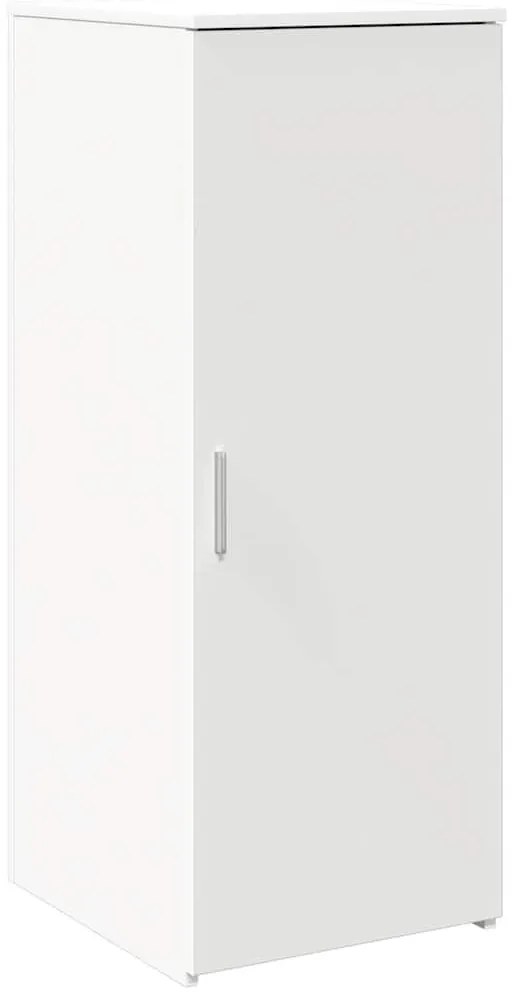 fehér, rétegelt fa tárolószekrény 40 x 45 x 103,5 cm