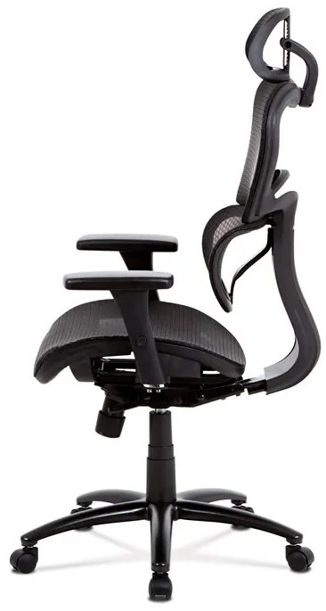 Fekete Hálós Irodai Szék, Szinkron Mechanikával. KA-A188 BK