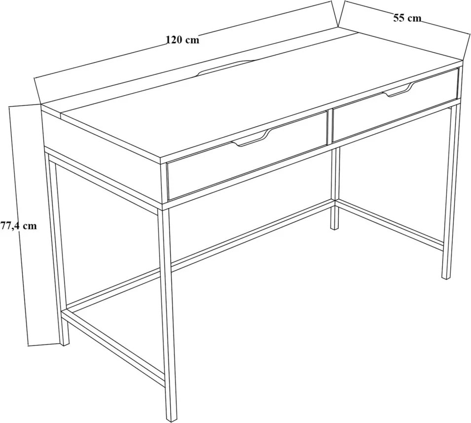 Working íróasztal, 120 cm – TR350MWD1309