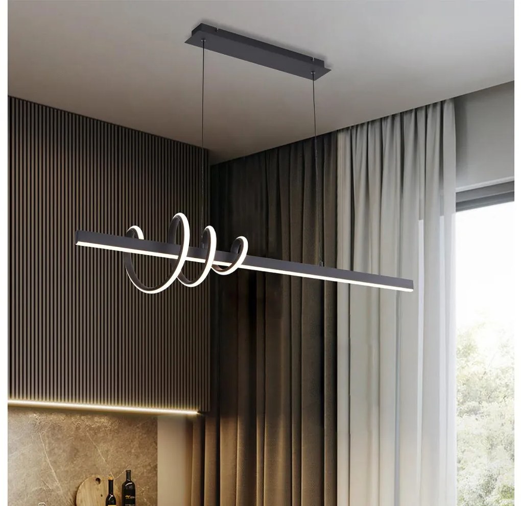 ONLI - LED Csillár zsinóron SWING LED/30W/230V 4000K fekete