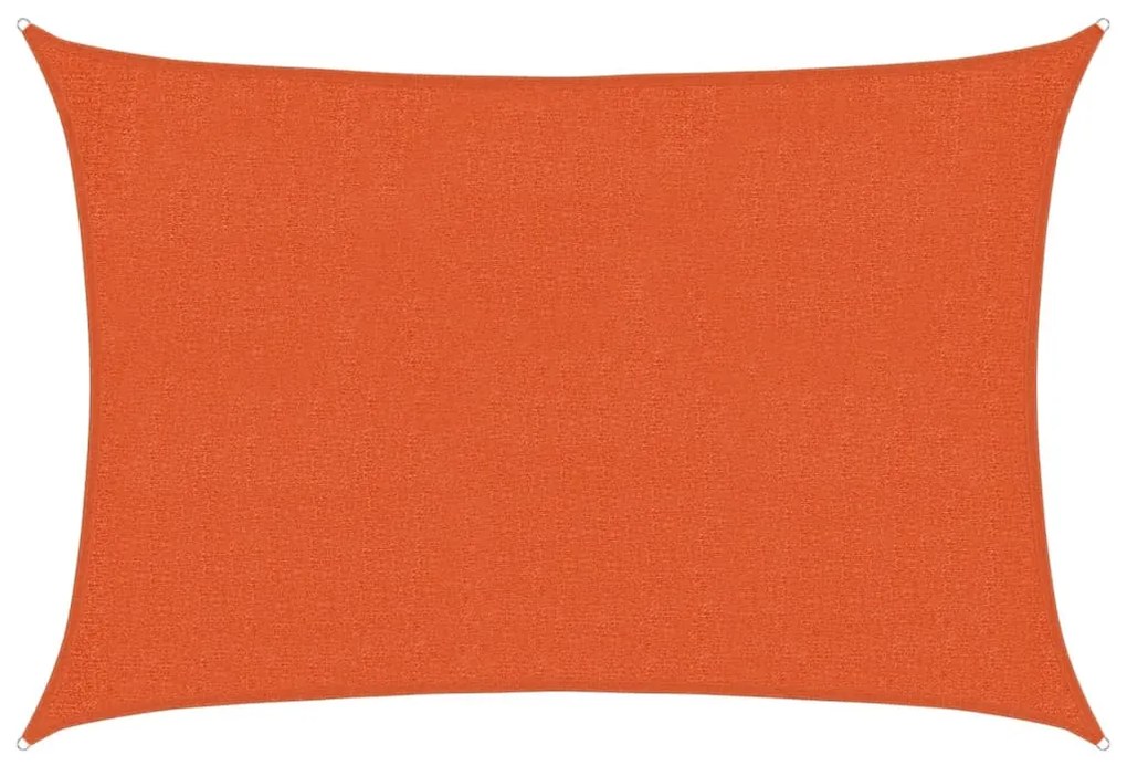 narancssárga HDPE napvitorla 160 g/m² 2 x 3 m