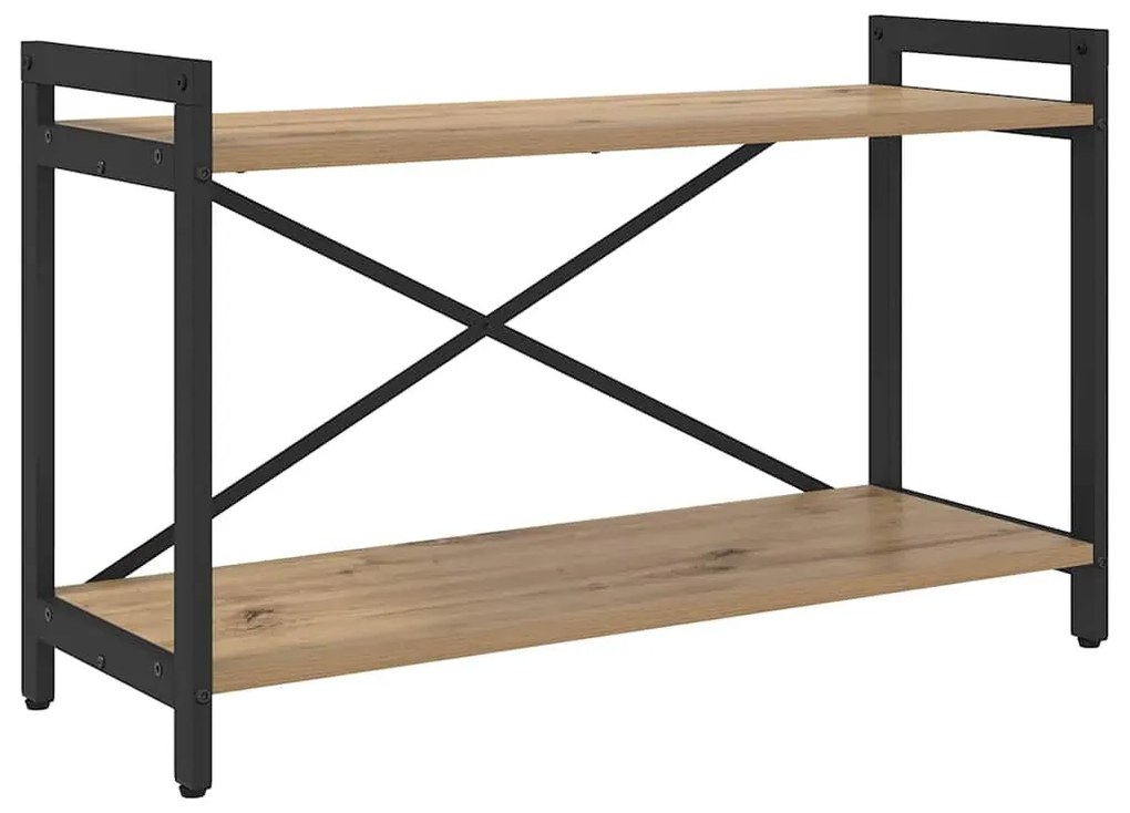 Könyvszekrény kézműves tölgy 80 x 30 x 48.5 cm Faanyag