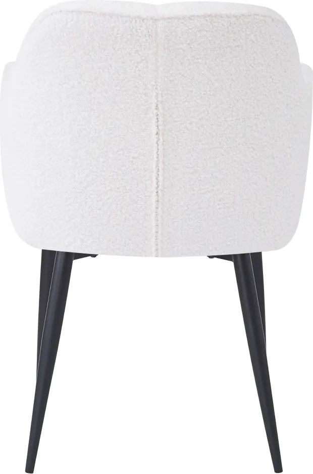 Étkezőszék, fehér/fekete, SENER