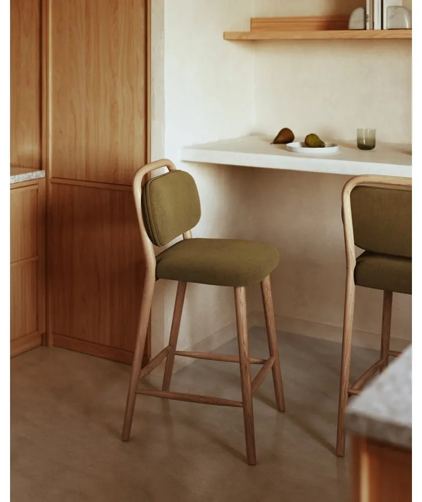 Khaki bárszék (ülésmagasság 66 cm) Helda – Kave Home