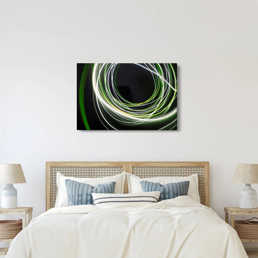 Kép zöld vonalak (90x60 cm)
