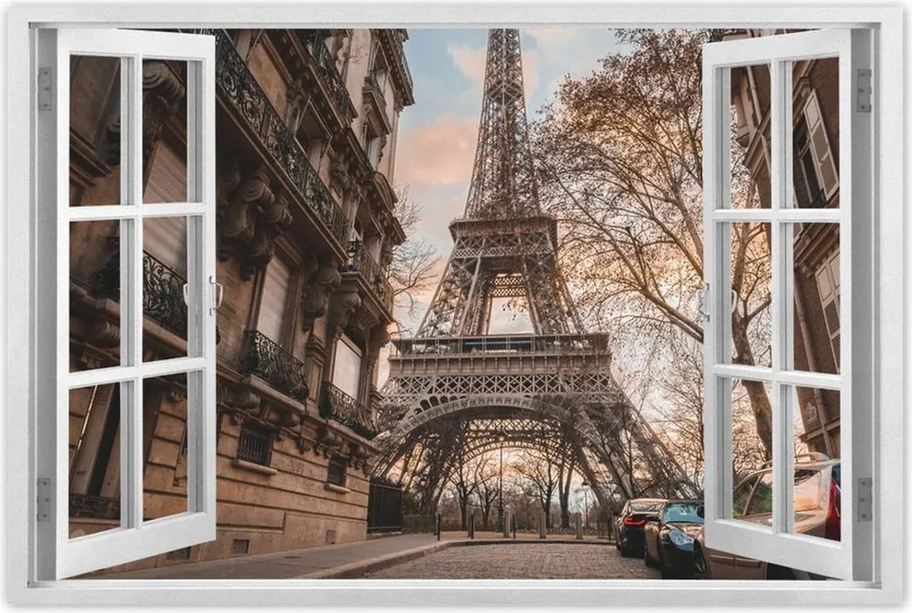 Poszterek 120x80 Eiffel-torony Párizs utca