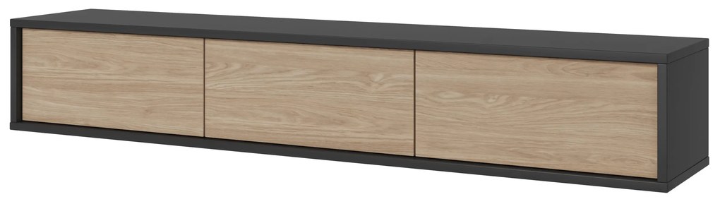 TV asztal Fiora 38 (antracit + olajozott tölgy). 1066461