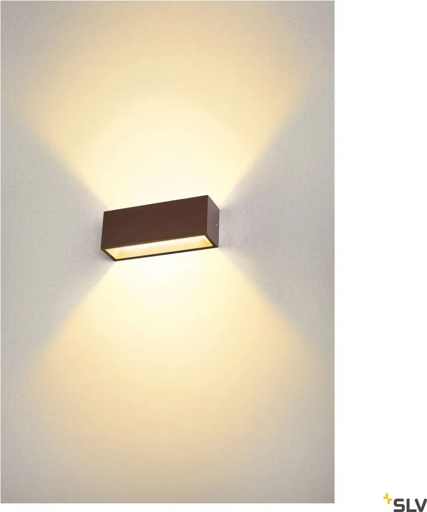 SLV 1005157 SITRA Modern Kültéri Fali Lámpa Rozsdás LED IP44