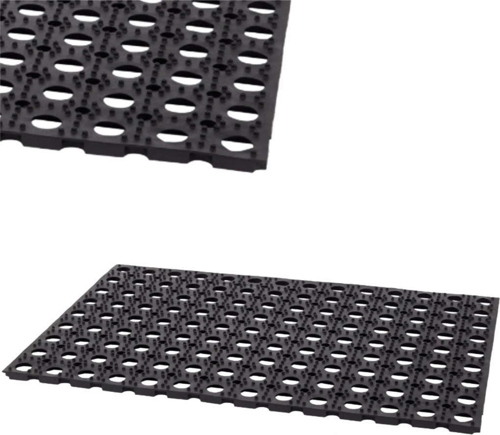 Lábtörlő Áttört Gumi Ajtó Alatt Szemekkel 58X39cm Kültéri