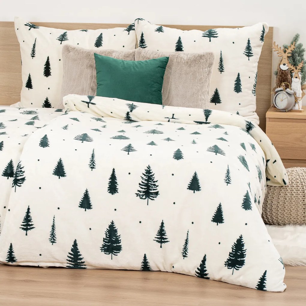 4Home Serene Forest mikroflanel ágynemű, 140 x 200 cm, 70 x 90 cm
