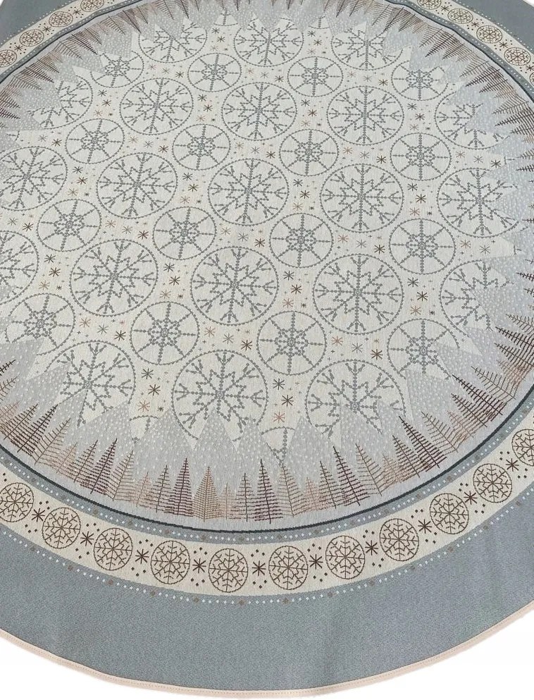 140 cm-es abrosz kerek asztalra Különböző Karácsonyi Minták