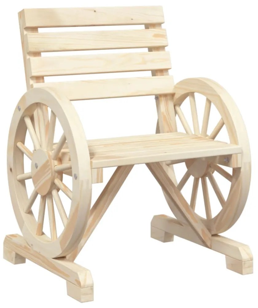 4 db tömör fenyőfa kerti szék