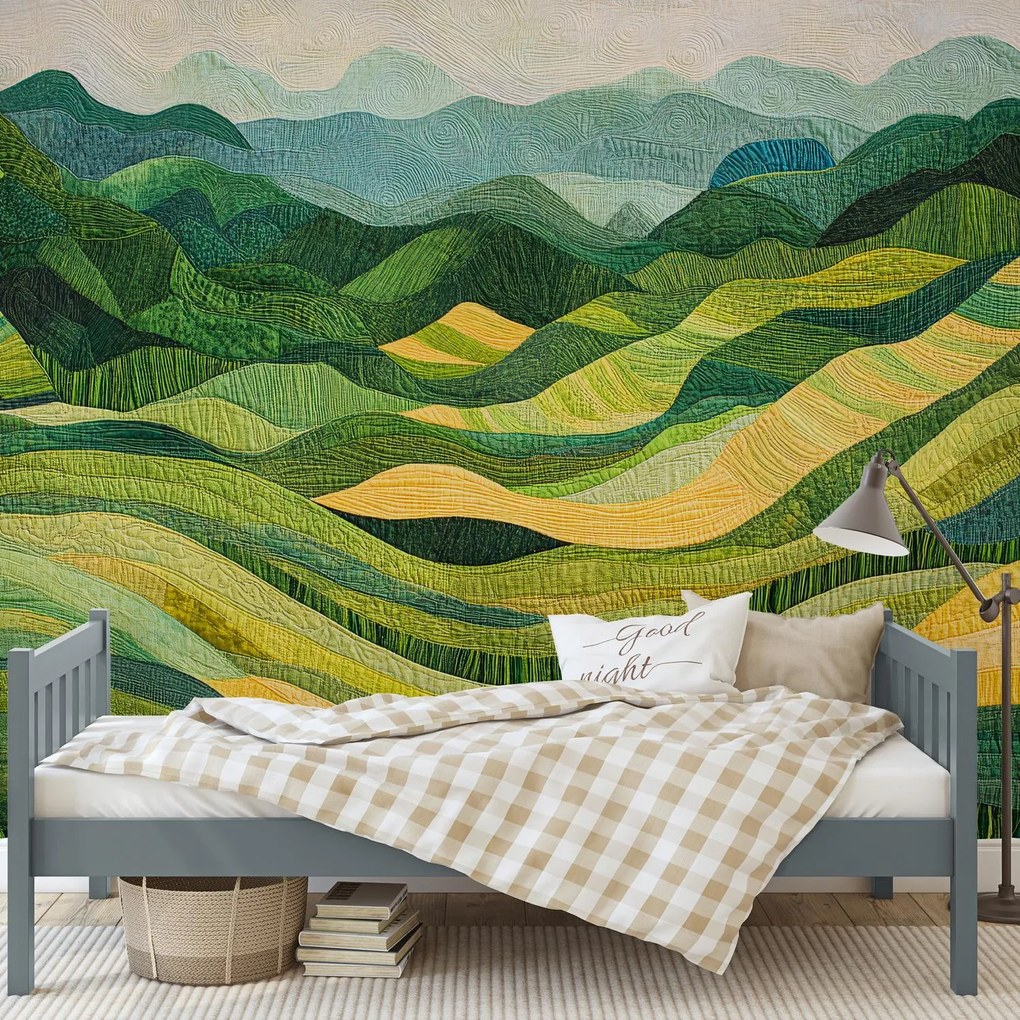 Fotótapéta - Absztrakt rizsföldek (147x102 cm)