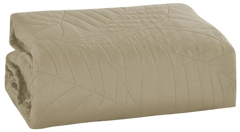 Bézs ágytakaró LEAVES Méret: 170 x 210 cm