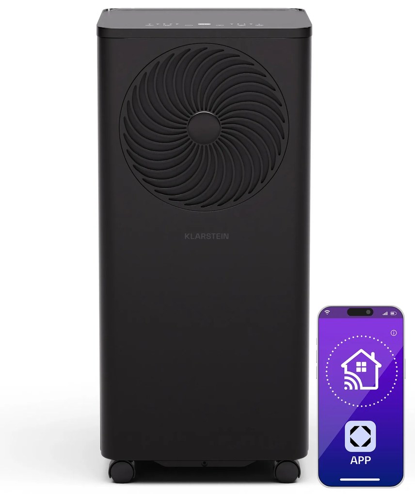 Klarstein Aero Ring 9K klímaberendezés, 9000 BTU, mobil és okos, max. 31 m² hangvezérléssel
