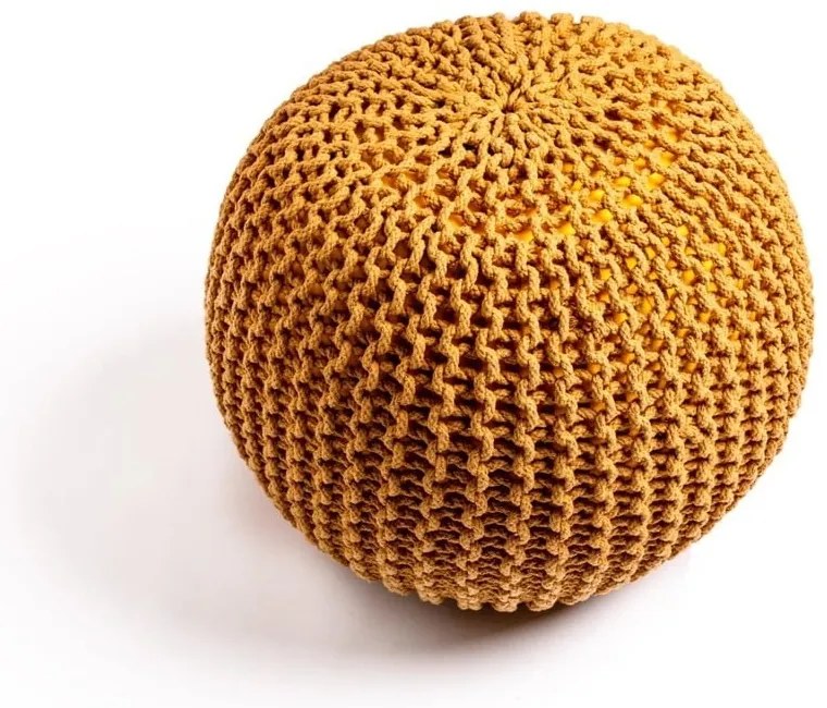 Mustársárga puff - Bonami Essentials