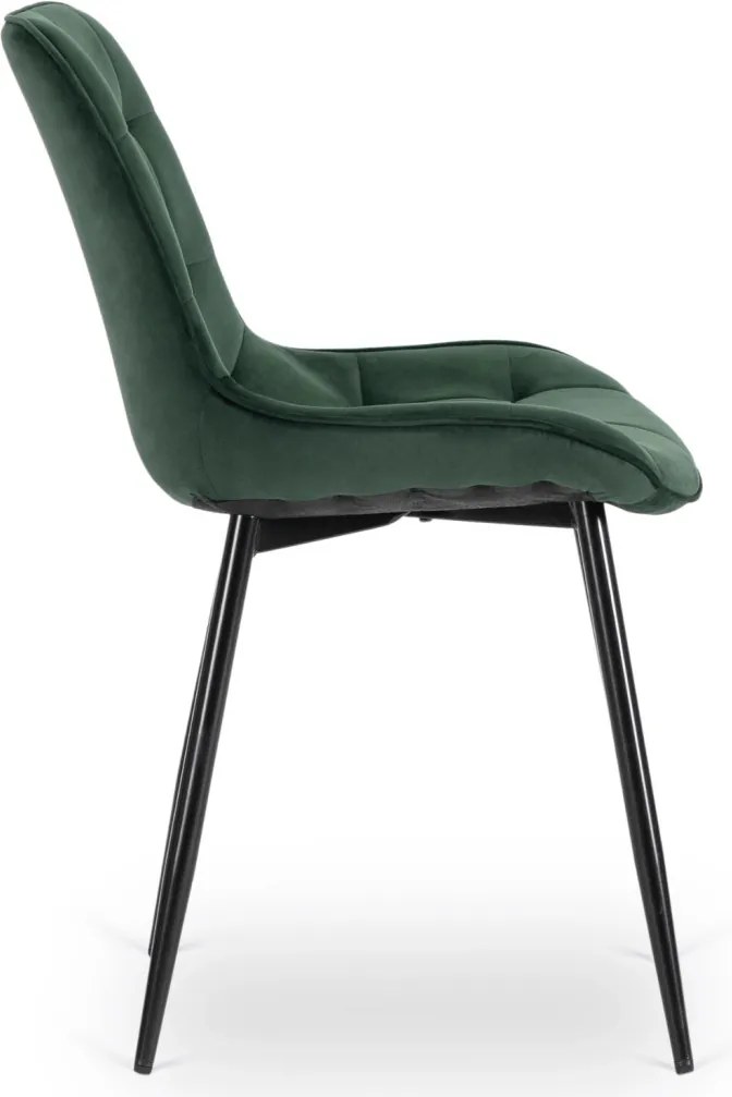 CHRIS szék zöld bársony