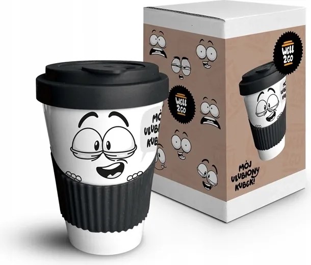 Porcelán utazó bögre Kedvenc bögrém 350 ml