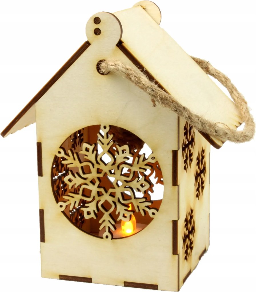 Adventi Lampion Karácsonyi Hópehely