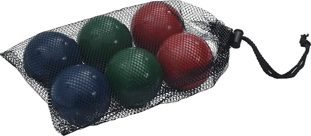 vidaXL 8 darabos tömör fenyőfa bocce golyószett hordtáskával