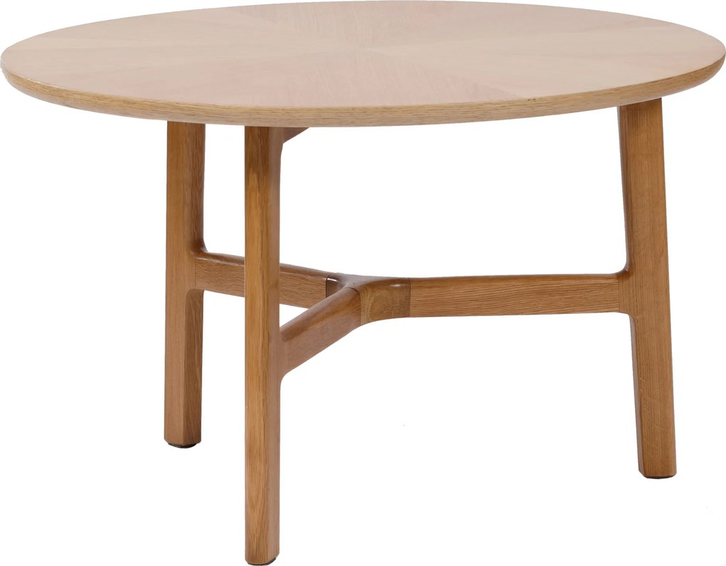 MAZZONI EXPORT BELLUNO Natúr Kőris - FA DOHÁNYZÓASZTAL Ø65 cm KEREK MODERN CLASSIC