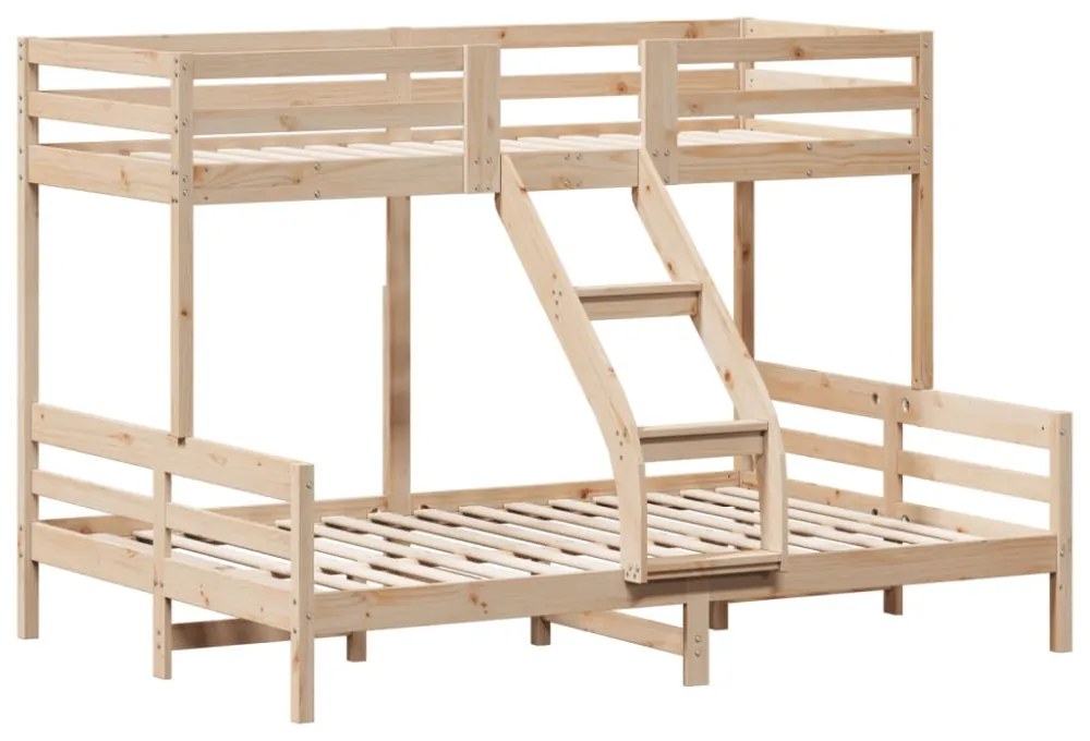 tömör fenyőfa emeletes ágy 80x200/140x200 cm