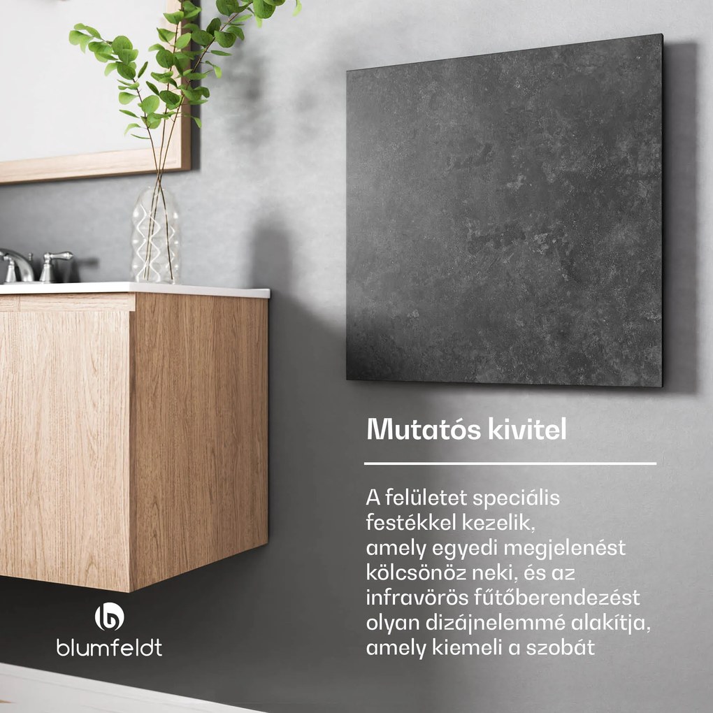 Blumfeldt Heat Square, Infravörös fűtés, WiFi vezérlés, 350 W, IP44