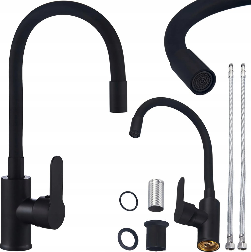 Konyhai csaptelep álló konyhai csaptelep fekete