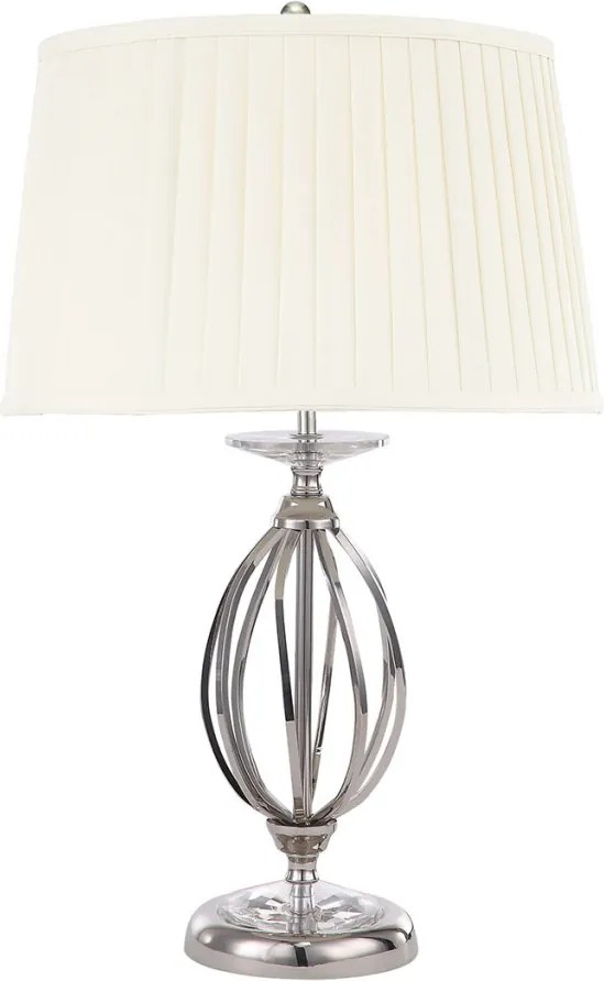 Elstead Lighting AEGEAN AG-TL-POL-NICKEL Asztali lámpa 1x60W/E27