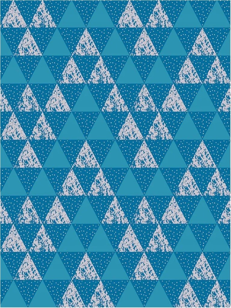 Fotótapéta flizelina Kék háromszögek geometria a nappaliba 206x275 +ragasztó
