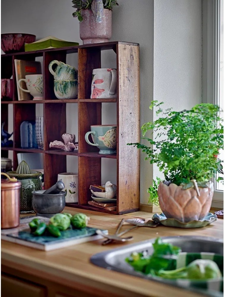 Natúr színű többszintes újrahasznosított fa fali polc 53 cm Tilo – Bloomingville