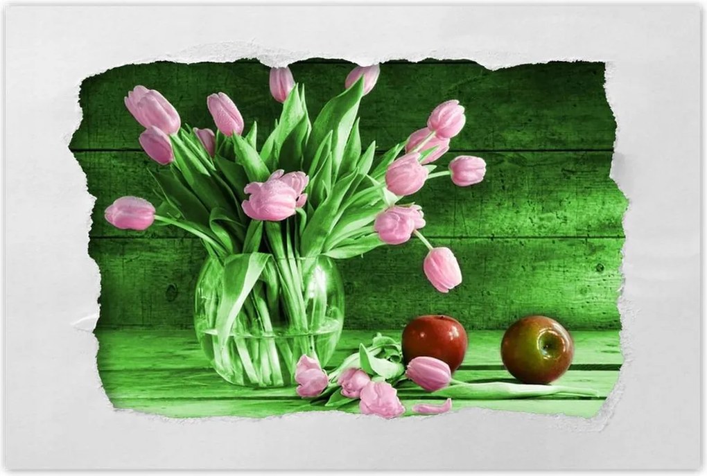 Poszterek 90x60 Zöld deszkák