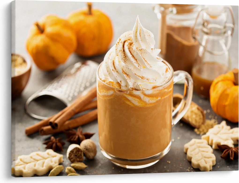 Kép - Tök latté (70x50 cm)