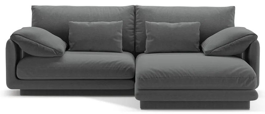 Sötétszürke sarokkanapé (jobb oldali) Torino – Micadoni Home