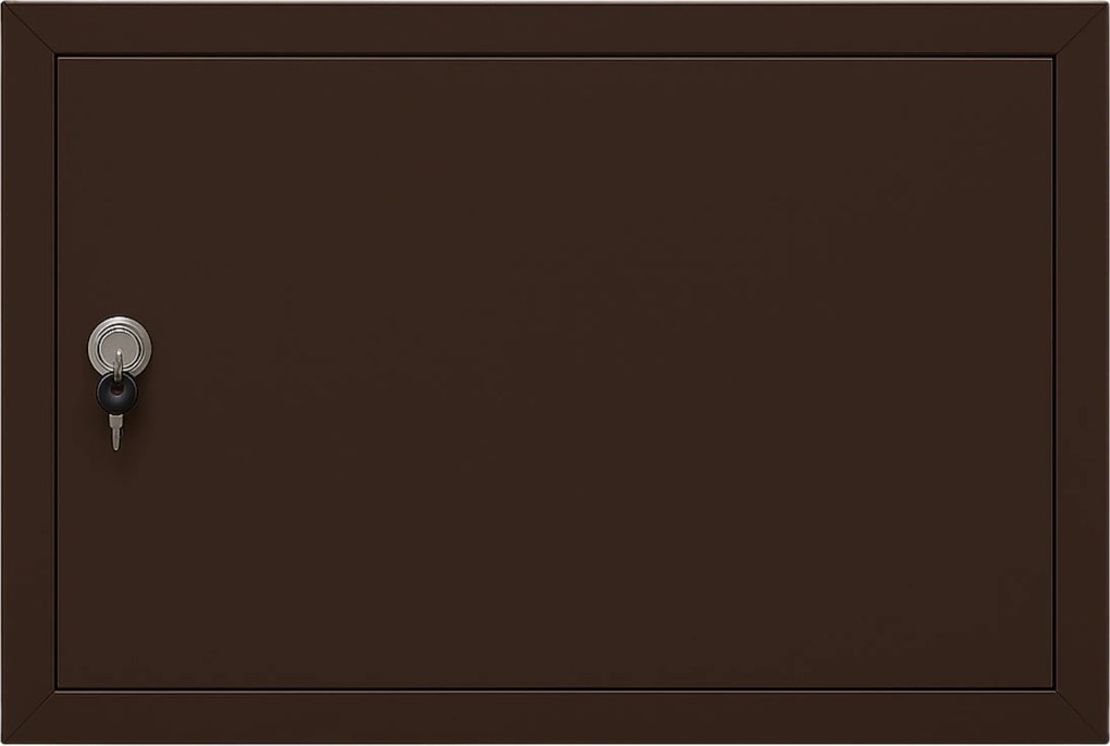 Revizor ajtó Fém Barna RAL8017 Revizor ajtó 70x50cm Zár