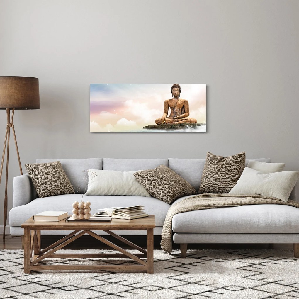 Kép - Buddha vigyáz a földre (120x50 cm)