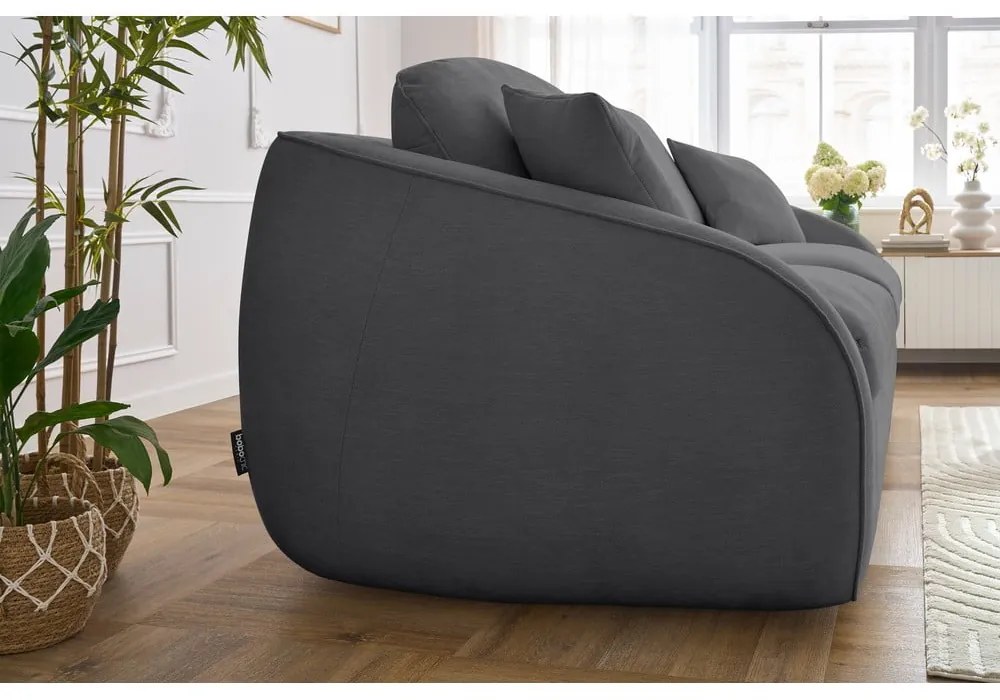 Sötétszürke kinyitható kanapé 235 cm Cezanne – Bobochic Paris